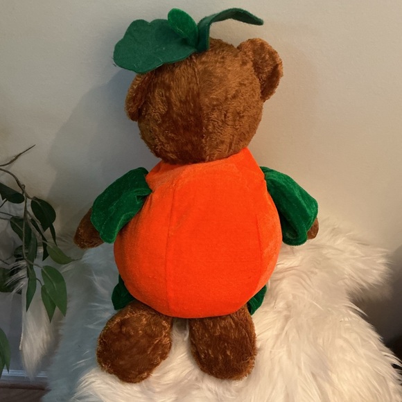 Cuddle Toys Halloween Teddy Bear Pumpkin Costume Plush 12” - Picture 2 of 6